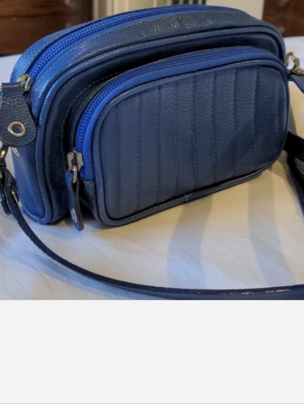 Small Blue Crossbody Purse Camera Travel Bag Clutch